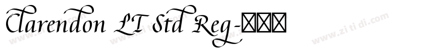 Clarendon LT Std Reg字体转换